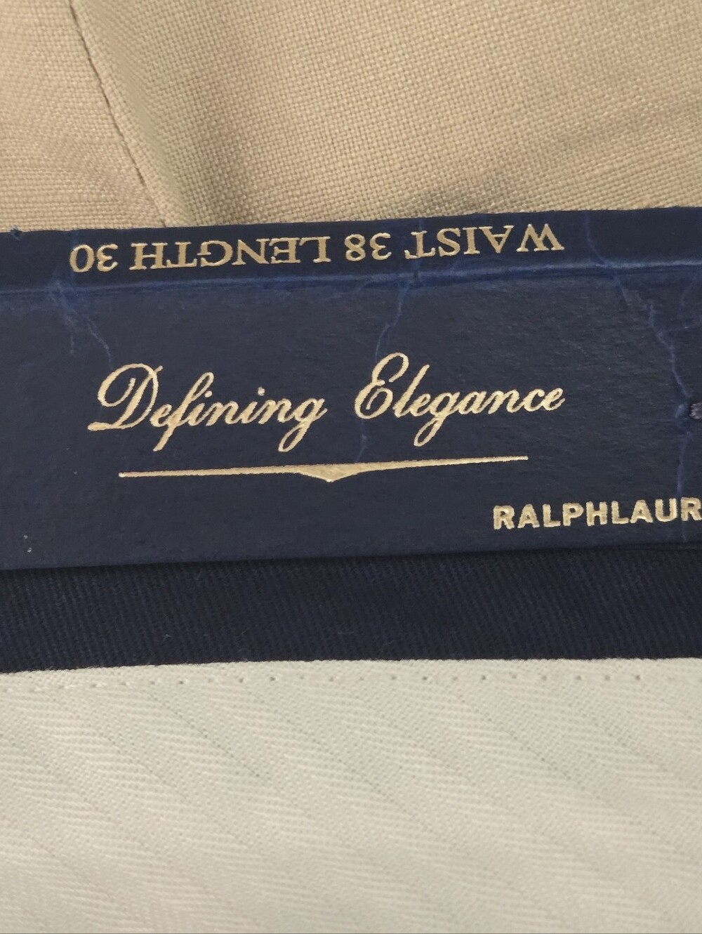 Polo Ralph Lauren Men's Linen/Silk Blend Pants 38/30 NWT Beige Lightweight - Picture 5 of 7